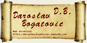 Daroslav Bogatović vizit kartica